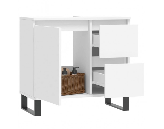 Sonata H Шкаф за баня, бял, 65x33x60 см, инженерно дърво