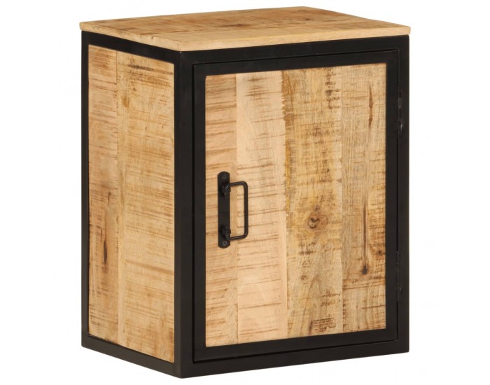 Sonata H Шкаф за баня 40x30x50 см мангово дърво масив и желязо