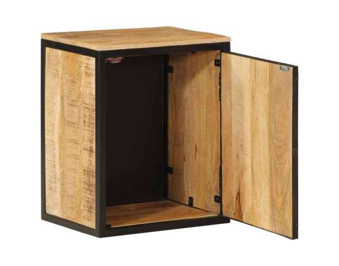 Sonata H Шкаф за баня 40x30x50 см мангово дърво масив и желязо