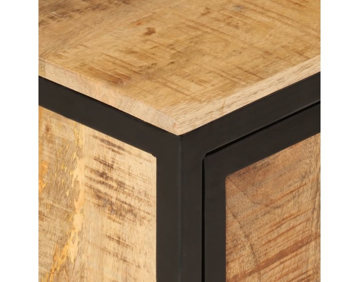 Sonata H Шкаф за баня 40x30x50 см мангово дърво масив и желязо