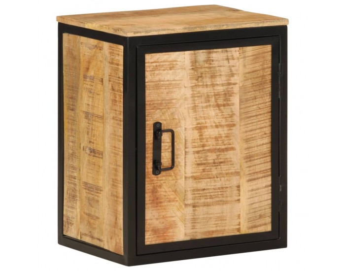 Sonata H Шкаф за баня 40x30x50 см мангово дърво масив и желязо