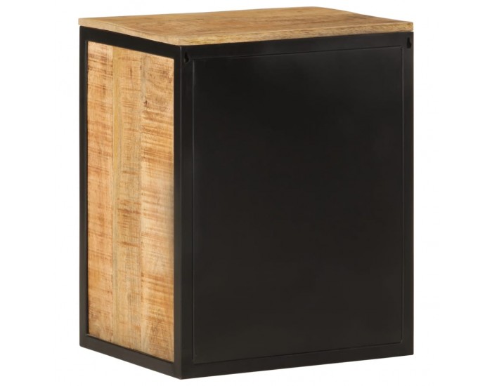 Sonata H Шкаф за баня 40x30x50 см мангово дърво масив и желязо