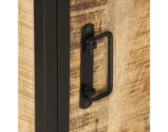 Sonata H Шкаф за баня 40x30x50 см мангово дърво масив и желязо