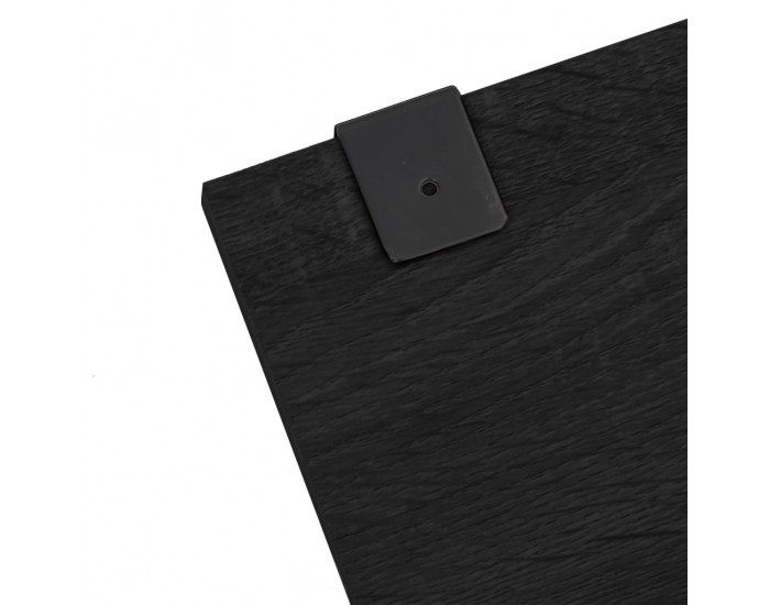 Sonata H Комплект мебели за баня от 7 части, черен, инженерно дърво