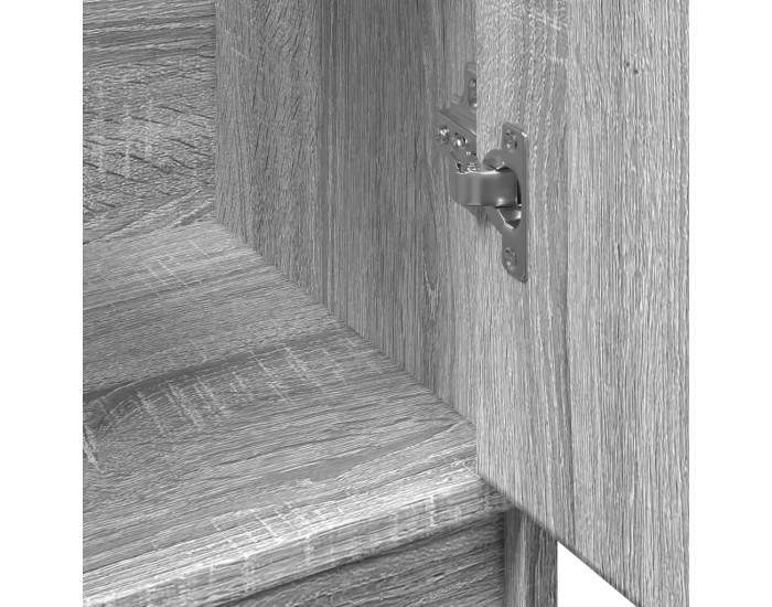 Sonata H Шкаф за мивка, сив сонома, 63x29x55 см, инженерно дърво