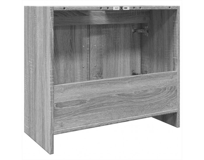 Sonata H Шкаф за мивка, сив сонома, 63x29x55 см, инженерно дърво