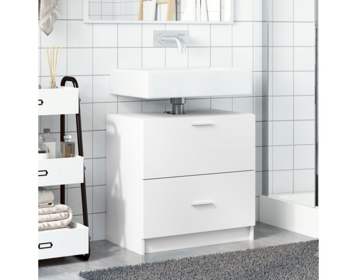 Sonata H Долен шкаф за мивка, бял, 59x37x59 см, инженерно дърво