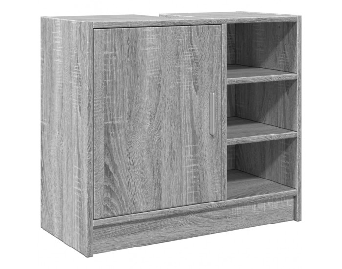 Sonata H Шкаф за мивка, сив сонома, 63x29x55 см, инженерно дърво