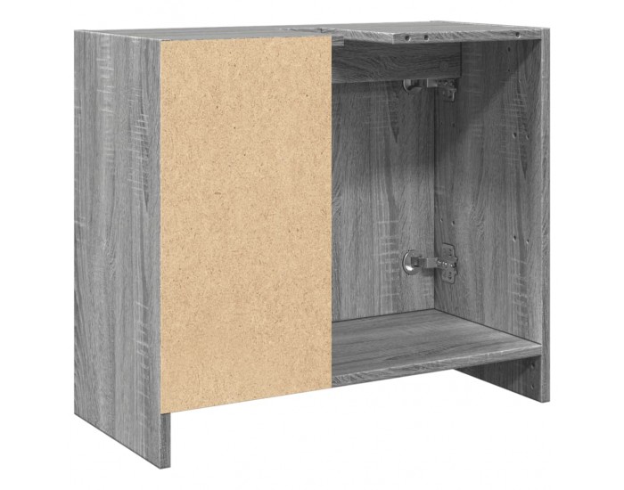 Sonata H Шкаф за мивка, сив сонома, 63x29x55 см, инженерно дърво