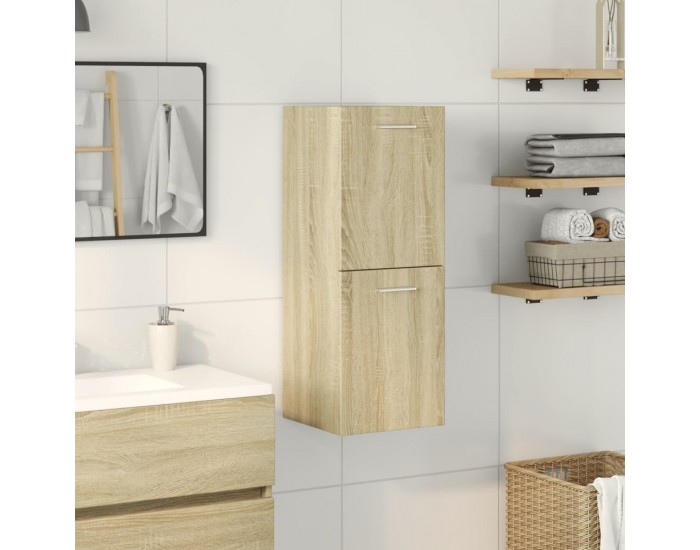 Sonata H Шкаф за баня, дъб сонома, 30x30x80 см, инженерно дърво