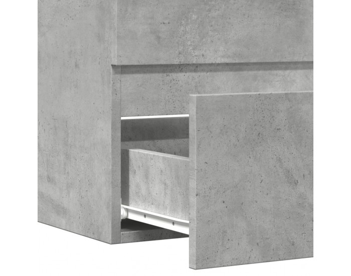 Sonata H Шкаф за баня, бетонно сив, 60x38,5x45 см, инженерно дърво