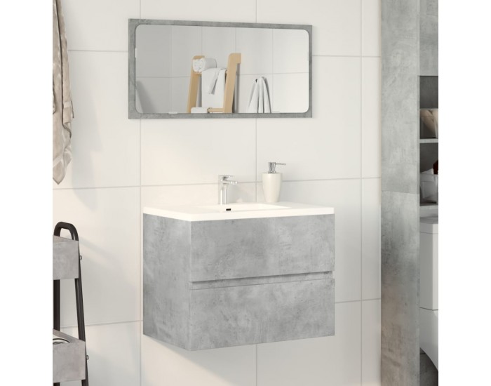 Sonata H Шкаф за баня, бетонно сив, 60x38,5x45 см, инженерно дърво