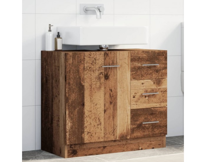 Sonata H Долен шкаф за мивка, старо дърво, 63x30x54 см, инженерно дърво