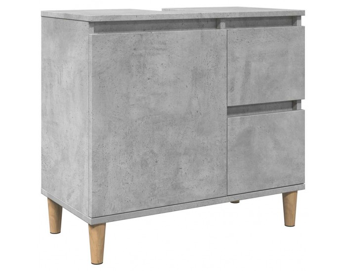 Sonata H Комплект мебели за баня от 3 части бетонно сив инженерно дърво