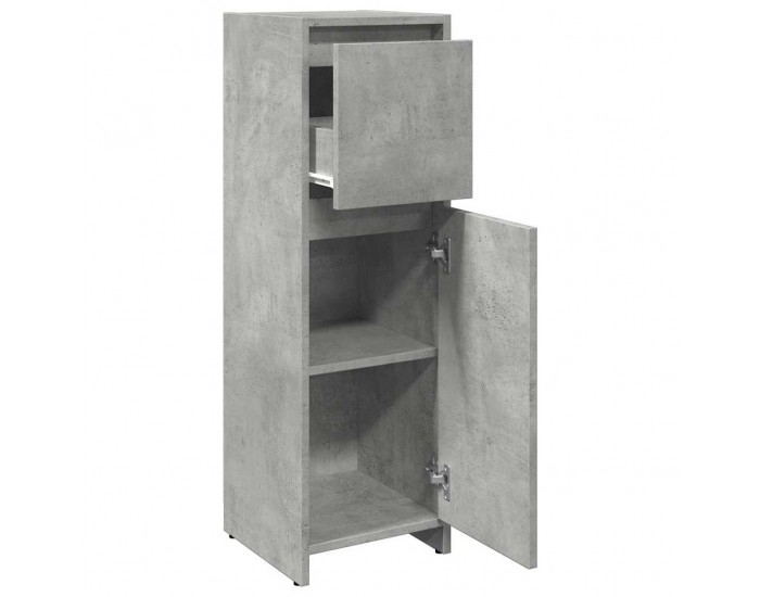 Sonata H Шкаф за баня, бетонно сиво, 30x30x95 см, ПДЧ