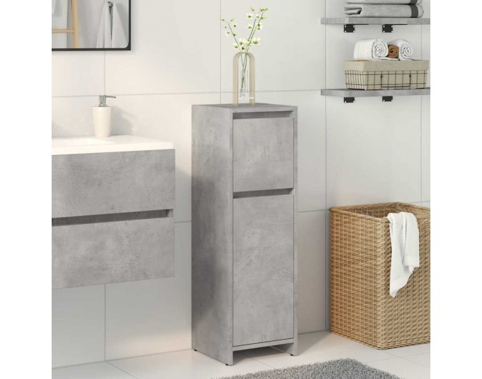 Sonata H Шкаф за баня, бетонно сиво, 30x30x95 см, ПДЧ
