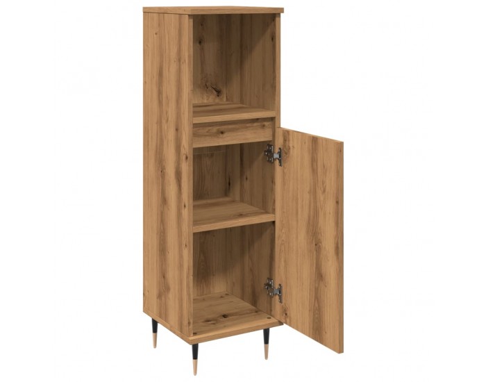 Sonata H Шкаф за баня, дъб артизан, 30x30x100 см, инженерно дърво