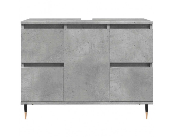 Sonata H Шкаф за баня, бетонно сив, 80x33x60 см, инженерно дърво