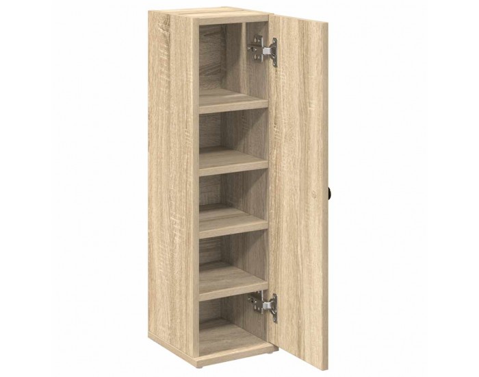 Sonata H Шкаф за баня с държач за ролки, дъб сонома, 20,5x22x72 см