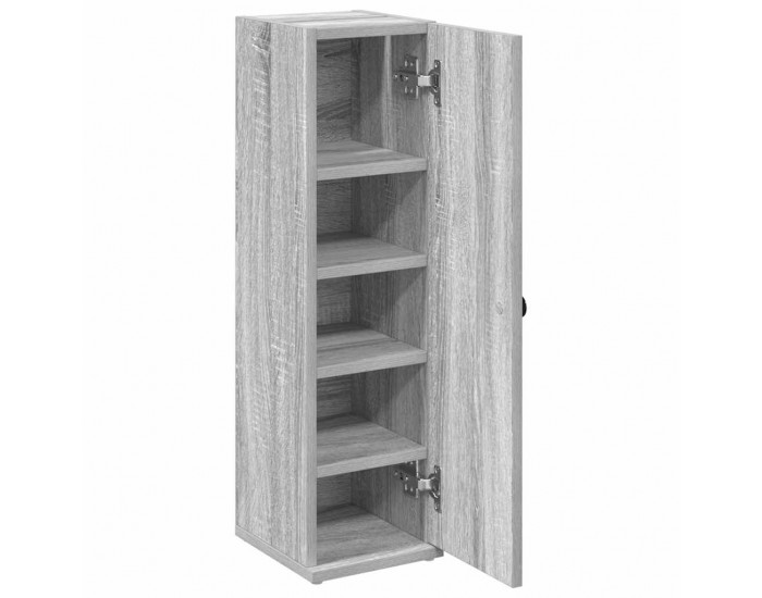 Sonata H Шкаф за баня с държач за ролки, сив сонома, 20,5x22x72 см