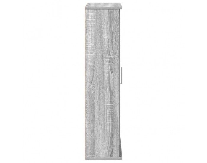 Sonata H Шкаф за баня с държач за ролки, сив сонома, 39x22x90 см