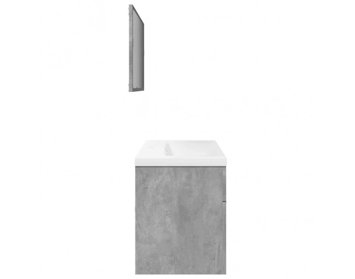 Sonata H Комплект мебели за баня от 3 части бетонно сив инженерно дърво