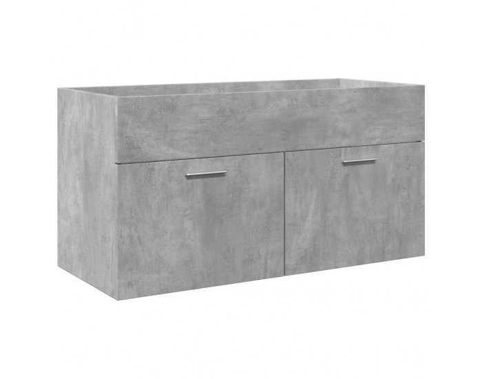 Sonata H Комплект мебели за баня от 3 части бетонно сив инженерно дърво