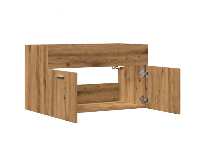 Sonata H Шкаф за мивка за баня, дъб артизан 90x38,5x46см инженерно дърво