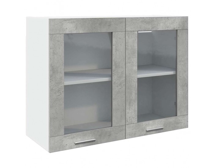 Sonata H Комплект мебели за баня от 7 части бетонно сив инженерно дърво