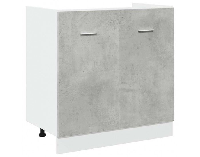 Sonata H Комплект мебели за баня от 7 части бетонно сив инженерно дърво