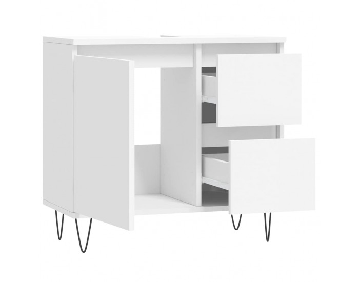 Sonata H Шкаф за баня, бял, 65x33x60 см, инженерно дърво