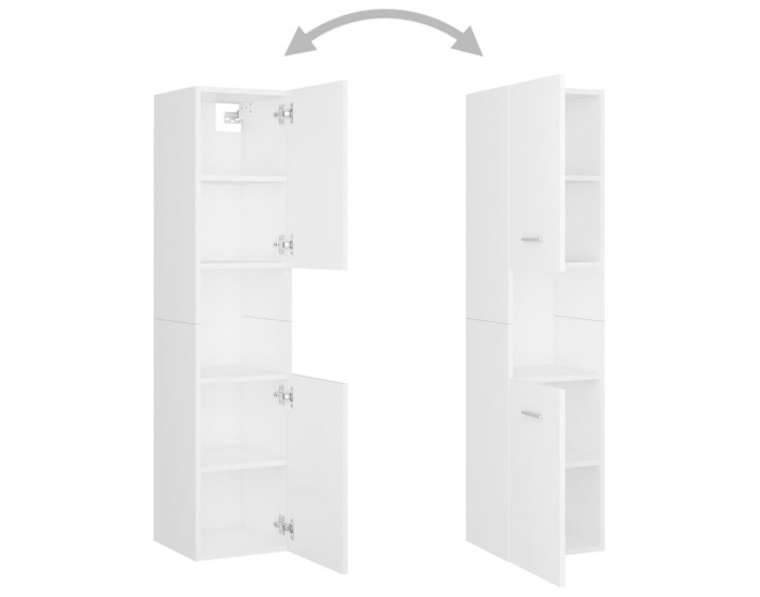 Sonata H Комплект мебели за баня, бял, ПДЧ