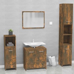 Sonata H Комплект мебели за баня, опушен дъб, инженерно дърво - Комплекти