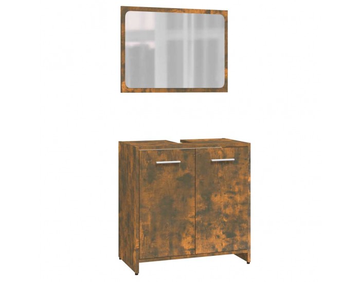 Sonata H Комплект мебели за баня, опушен дъб, инженерно дърво