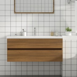 Sonata H Шкаф за мивка, кафяв дъб, 100x38,5x45 см, инженерно дърво - Комплекти