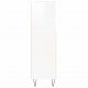 Sonata H Шкаф за баня, бял гланц, 30x30x100 см, инженерно дърво