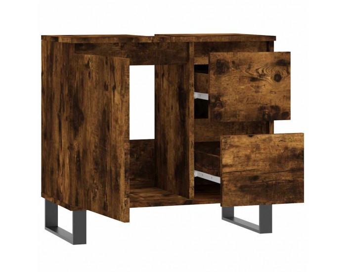 Sonata H Шкаф за баня, опушен дъб, 65x33x60 см, инженерно дърво