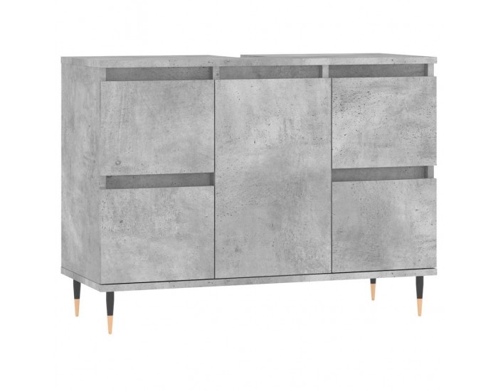 Sonata H Шкаф за баня, бетонно сив, 80x33x60 см, инженерно дърво