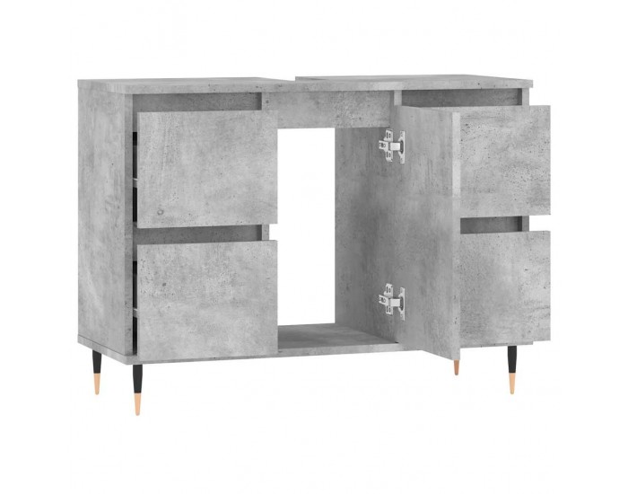 Sonata H Шкаф за баня, бетонно сив, 80x33x60 см, инженерно дърво