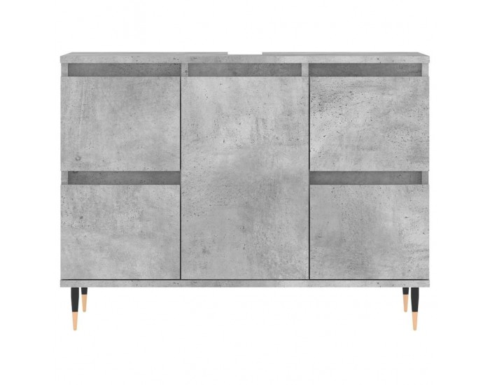 Sonata H Шкаф за баня, бетонно сив, 80x33x60 см, инженерно дърво