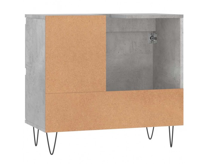 Sonata H Шкаф за баня, бетонно сив, 65x33x60 см, инженерно дърво