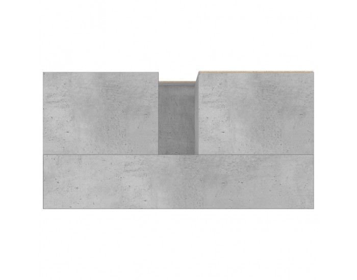 Sonata H Шкаф за баня, бетонно сив, 65x33x60 см, инженерно дърво