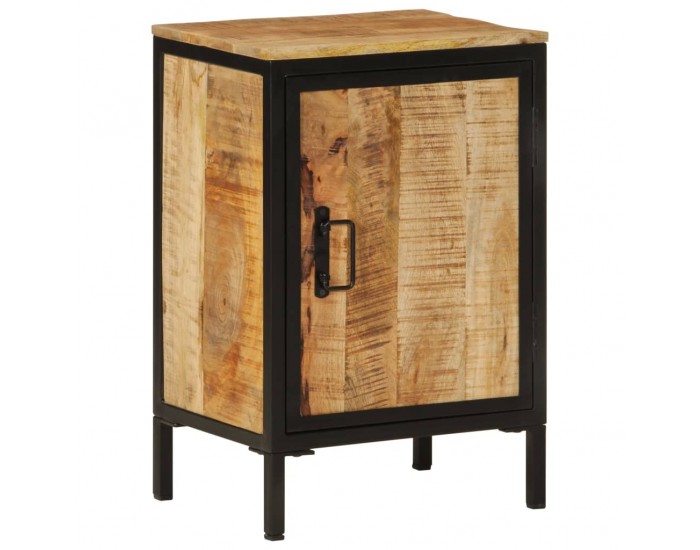 Sonata H Шкаф за баня 40x30x60 см мангово дърво масив и желязо