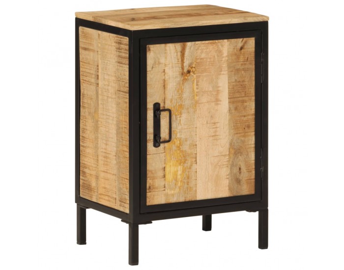 Sonata H Шкаф за баня 40x30x60 см мангово дърво масив и желязо