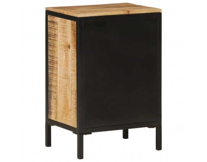 Sonata H Шкаф за баня 40x30x60 см мангово дърво масив и желязо