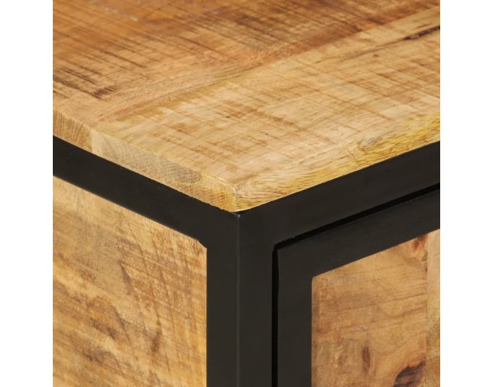 Sonata H Шкаф за баня 40x30x60 см мангово дърво масив и желязо