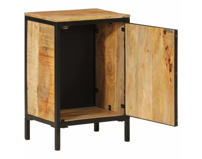 Sonata H Шкаф за баня 40x30x60 см мангово дърво масив и желязо