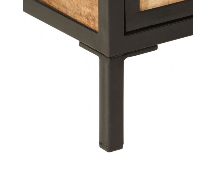 Sonata H Шкаф за баня 40x30x60 см мангово дърво масив и желязо