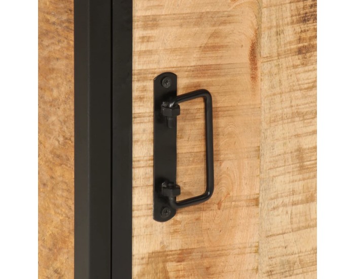 Sonata H Шкаф за баня 40x30x60 см мангово дърво масив и желязо