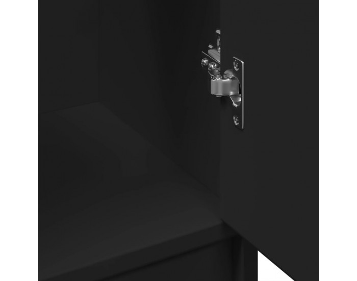 Sonata H Долен шкаф за мивка, черен, 63x29x55 см, инженерно дърво